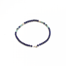 Cargar imagen en el visor de la galería, Collar Logo Lapislázuli Amazonita plata 950
