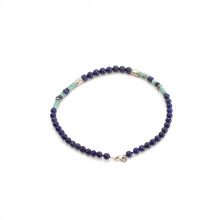 Cargar imagen en el visor de la galería, Collar Logo Lapislázuli Amazonita plata 950
