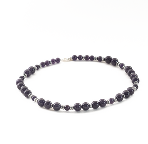Collar Amatista con Hematita plata 950