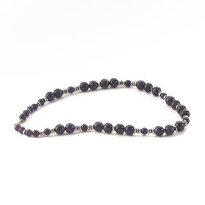Collar Amatista con Hematita plata 950