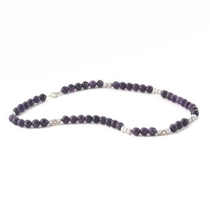 Collar Amatista  plata 950