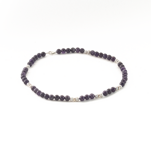 Collar Amatista  plata 950