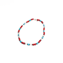 Cargar imagen en el visor de la galería, Collar Turquesa Coral Hematita, plata 950
