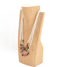 Cargar imagen en el visor de la galería, Collar Perla menuda con Turmalina, plata 950
