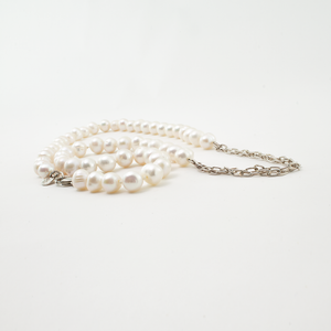 Collar Perla con Cadenas plata 950