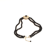 Cargar imagen en el visor de la galería, Collar Baker Ónix, plata 950
