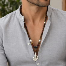 Cargar imagen en el visor de la galería, Collar Jasper Hoja plata 950
