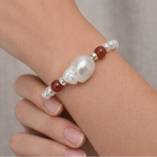 Cargar imagen en el visor de la galería, Pulsera Perla Barroca plata 950

