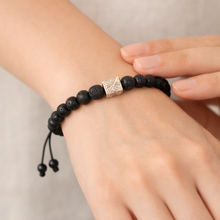 Cargar imagen en el visor de la galería, Pulsera  Logo Volcánica plata 950
