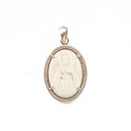 Dije Virgen Candelaria Hueso, plata 950