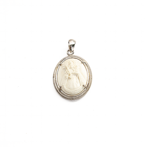 Dije Virgen Candelaria Hueso, plata 950