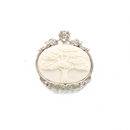Dije Hueso Árbol Saman plata 950