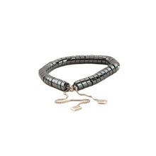 Cargar imagen en el visor de la galería, Pulsera Hematita Oxford Serpiente Cadena, plata 950
