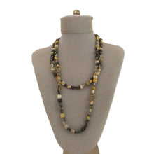 Cargar imagen en el visor de la galería, Collar Jade con Cuarzo Ahumado plata 950

