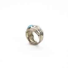 Cargar imagen en el visor de la galería, Anillo Intaglio Turquesa, plata 950
