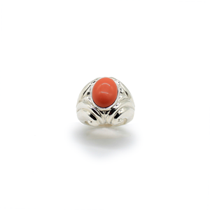 Anillo Fina 2  salmon plata 950