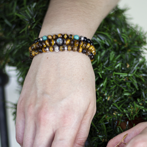Pulsera Ojo de Tigre plata 950