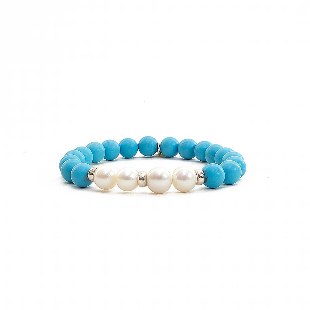 Pulsera Turquesa, plata 950
