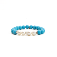 Pulsera Turquesa, plata 950