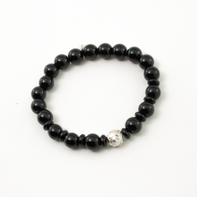 Cargar imagen en el visor de la galería, Pulsera Onix Donas plata 950
