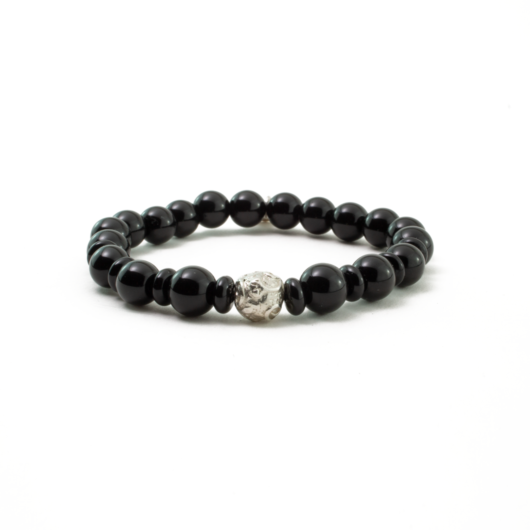 Pulsera Onix Donas plata 950