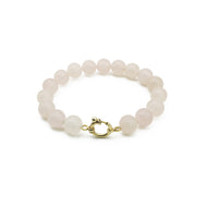 Pulsera Cuarzo Rosa plata 950