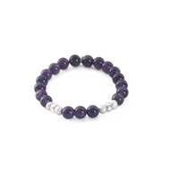 Pulsera Amatista plata 950