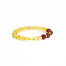 Cargar imagen en el visor de la galería, Pulsera Ambar y Cornalina pata 950
