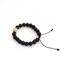 Cargar imagen en el visor de la galería, Pulsera Ebano y Hueso, plata 950
