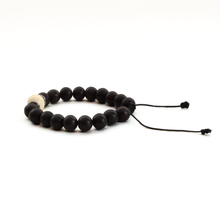 Cargar imagen en el visor de la galería, Pulsera Ebano y Hueso, plata 950
