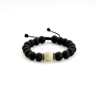 Pulsera Ebano y Hueso, plata 950