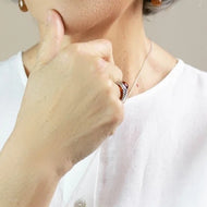 Anillo Micheline Ambar plata 950