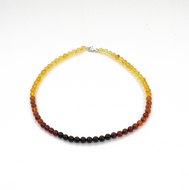 Collar Ambar degradado, plata 950