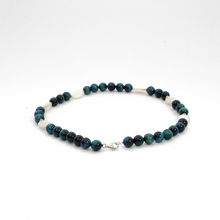 Cargar imagen en el visor de la galería, Collar Ojo de Tigre Azul, plata 950
