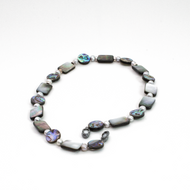 Collar Abulon Madre Perla plata 950