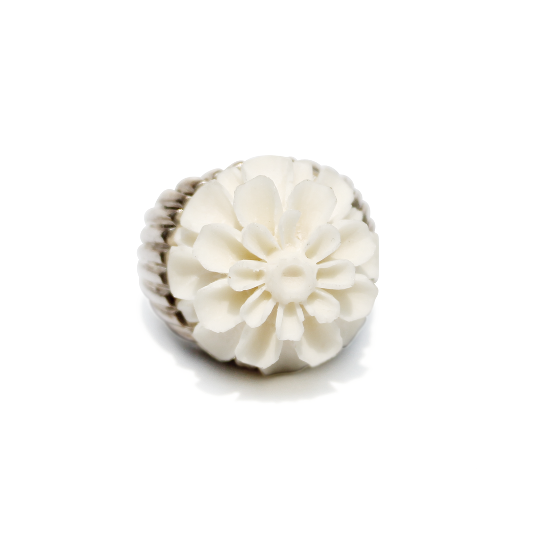 Anillo flor china plata 950 - Joyeria Cristina Fernandez