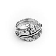 Anillo Hoja plata 950