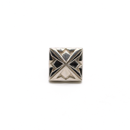 Anillo Logo alto plata 950
