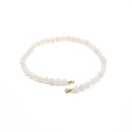Collar Cuarzo Rosa plata 950