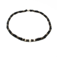 Collar Ònix Estrella plata 950