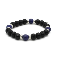 Pulsera Ónix Lapislázuli plata 950