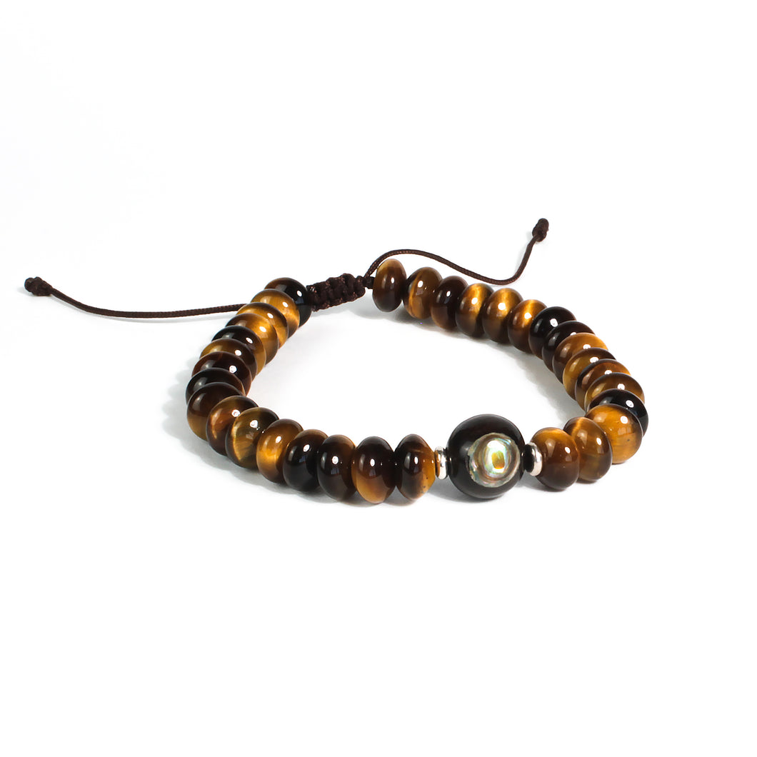 Pulsera Ojo de Tigre plata 950