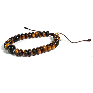 Pulsera Ojo de Tigre plata 950