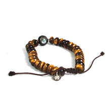 Cargar imagen en el visor de la galería, Pulsera Ojo de Tigre plata 950
