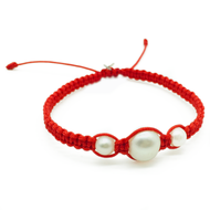 Pulsera perla natural tejida - Joyeria Cristina Fernandez