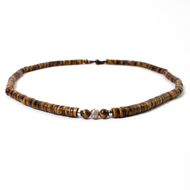 Collar Ojo de Tigre plata 950
