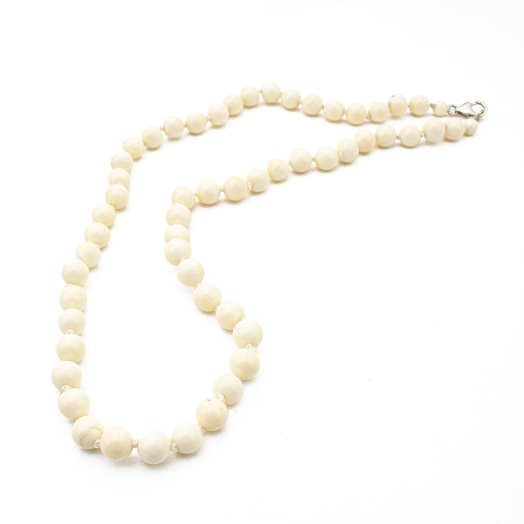 Collar Hueso Broche plata 950