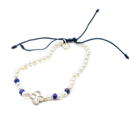 Pulsera Trébol Perla plata 950
