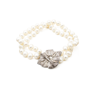 Pulseras Tulipán Perla plata 950