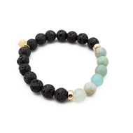 Pulsera Volcánica Azul plata 950